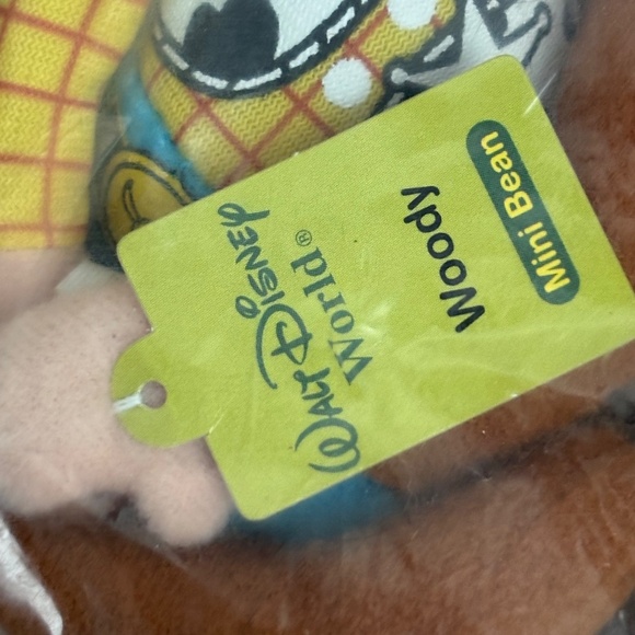 DISNEY Toy Story WOODY Mini Bean Bag Plush Kellogg’s Cereal Promo Toy 2001 - Picture 2 of 4